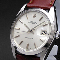 ロレックス オイスターデイト Ref.6694 シルバー文字盤 バーインデックス アンティークウオッチ