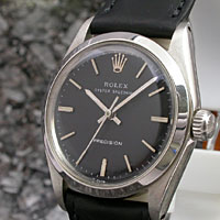ロレックス オイスター スピードキング Ref.6430 黒文字盤 ボーイズ アンティークウオッチ