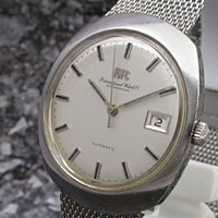 IWC 筆記体表記 シルバーサテンダイアル Cal.8541B メッシュブレス仕様 アンティークウオッチ